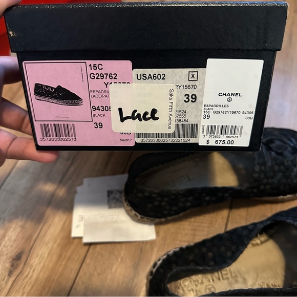 CHANEL Lace Espadrilles - 39 - Picture 11 of 13